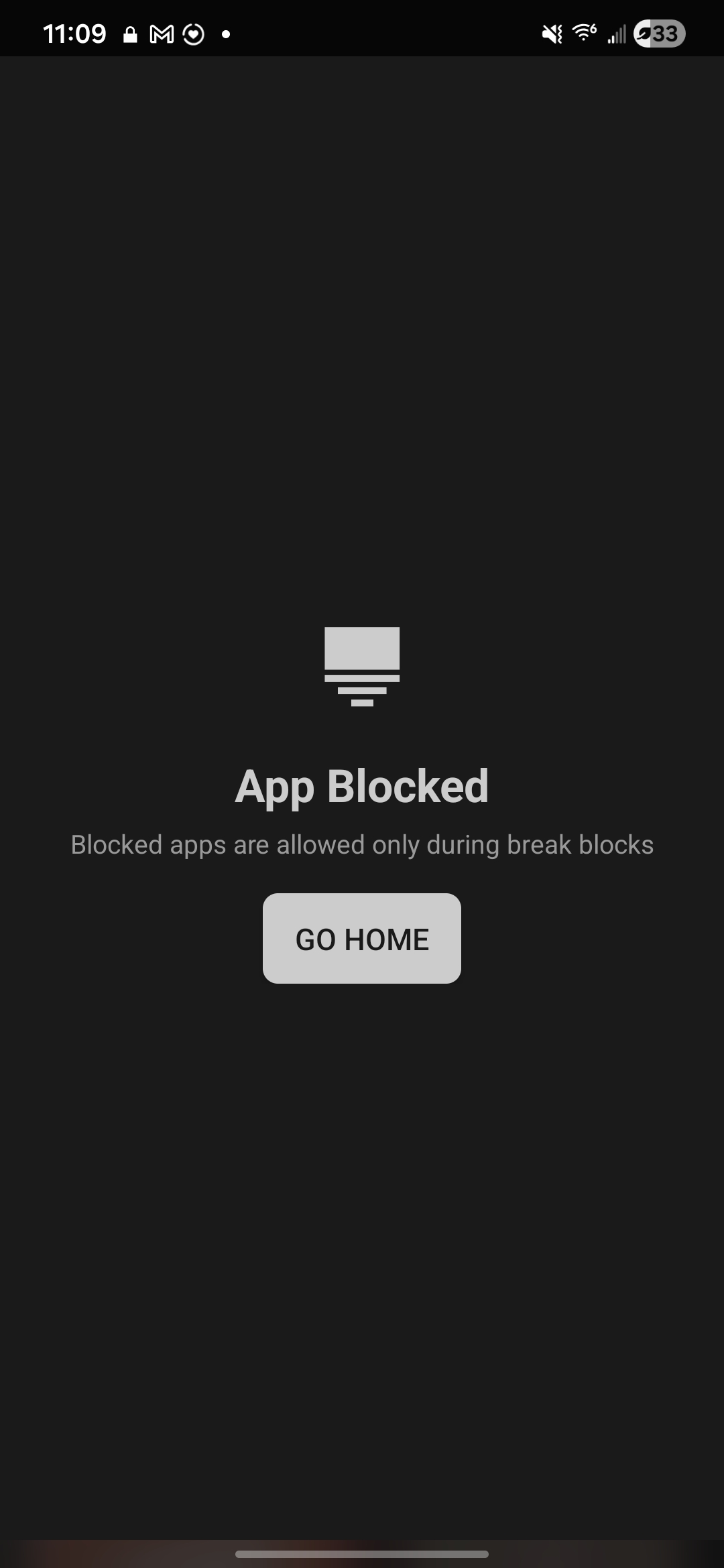 App blocked