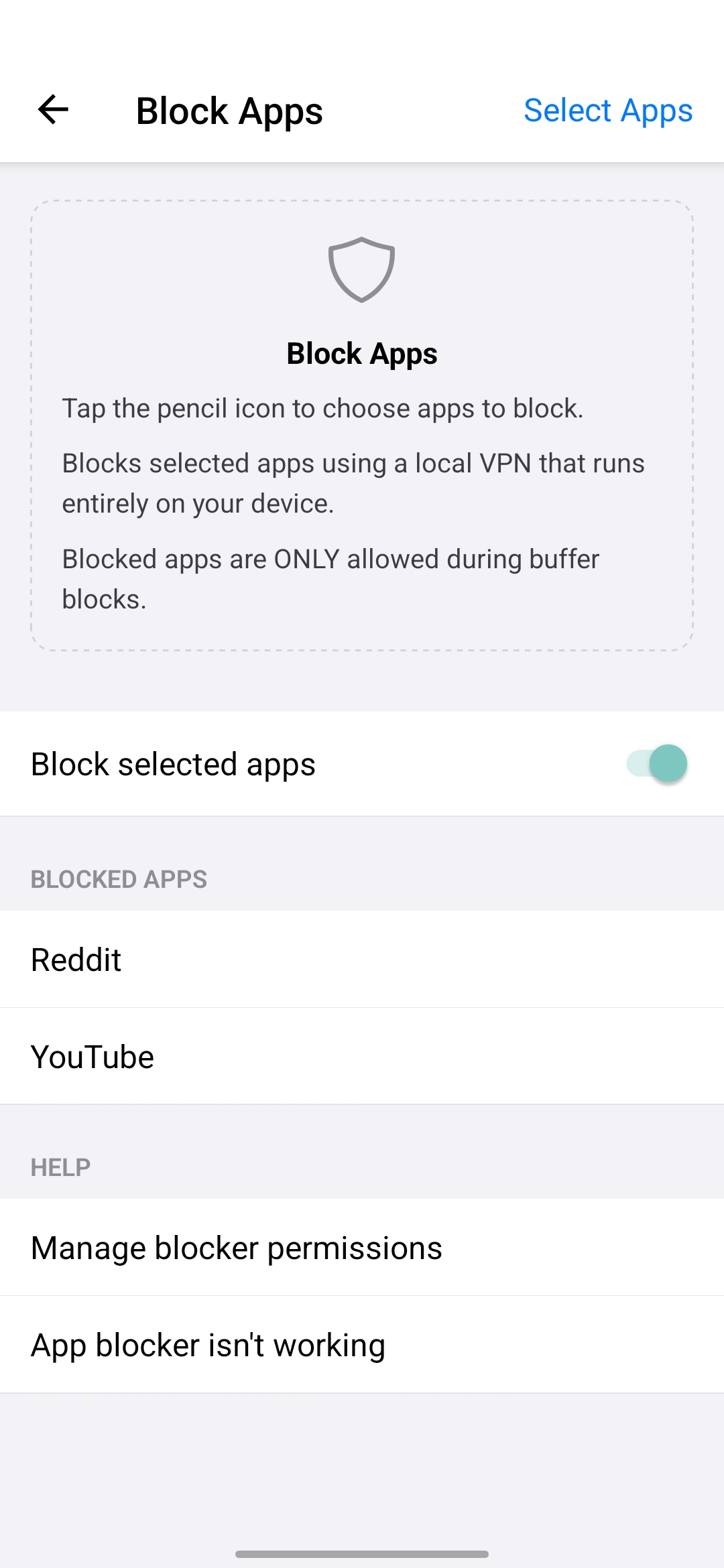 Block apps